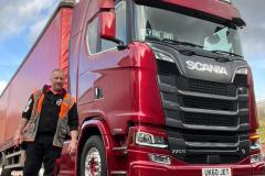 Jet Express Time Critical Logistics - Driver and Scania