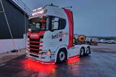 Jet Express Time Critical Logistics - Scania at Night